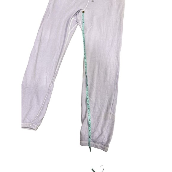NEW Unsubscribed M 100% Cotton Pastel Orchid Purple Fleece Terry Jogger Pants - Picture 7 of 8